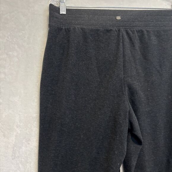 Gaiam Women's Activewear Jogger Pant Size Large Black Fleece Front Pockets Yoga - Picture 7 of 13